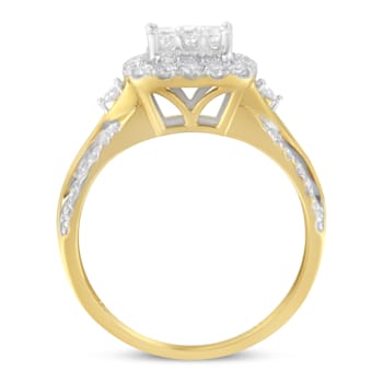 10K Yellow Gold 1.0ctw Diamond Composite Engagement Ring (H-I Color,
SI1-SI2 Clarity)