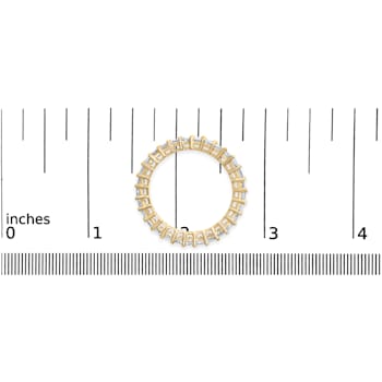 14K Yellow Gold 2.00ctw Shared Prong Set Princess Cut Diamond Eternity
Band Ring