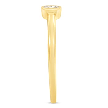 14K Yellow Gold Over Sterling Silver 1/20 Carat Diamond Promise Ring
(J-K Color, I1-I2 Clarity)