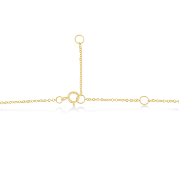 10K Yellow Gold 3/10ct Round Diamond Modern Bezel-Set Solitaire Necklace
(H-I Color, SI2-I1 Clarity)
