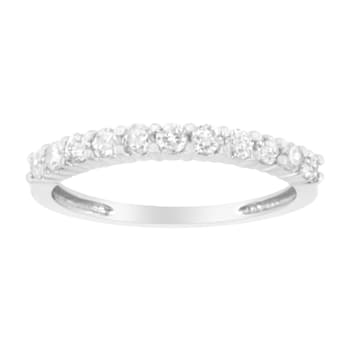 10K White Gold IGI Certified 1/2ctw Diamond Band Style Ring (I-J Color,
I2-I3 Clarity)