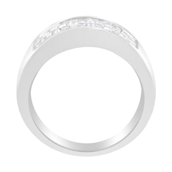 14K White Gold Princess and Baguette-cut Diamond Ring (1.0 Cttw, H-I
Color, VS2-SI1 Clarity)
