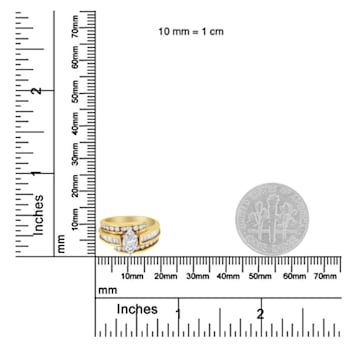 14K Yellow Gold Diamond Cocktail Ring (1 1/3ctw, H-I Color, SI1-SI2 Clarity)