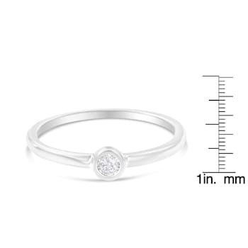 0.05ctw Diamond Accent Sterling Silver Ring