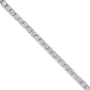 14K White Gold 2.0Ctw Miracle Set Lab Grown Diamond Illusion 7"
Bracelet(F-G Color, VS2-SI1 Clarity)