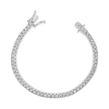 14K White Gold 3.0Ctw Miracle Set Lab Grown Diamond Illusion 7"
Bracelet(F-G Color, VS2-SI1 Clarity)