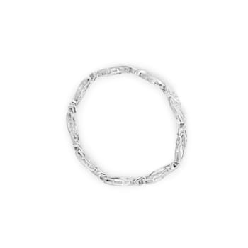 14K White Gold 4.0ctw Invisble Set Diamond Wave Style Link Bracelet (H-I
Color, SI2-I1 Clarity) - 7"
