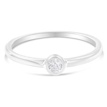 0.05ctw Diamond Accent Sterling Silver Ring