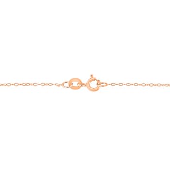 10K Rose Gold AGS Certified 1/5ctw Diamond Solitaire 16-18"
Necklace (I-J Color, VS1-VS2 Clarity)