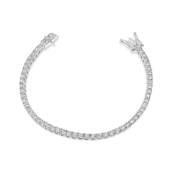 14K White Gold 2.0Ctw Miracle Set Lab Grown Diamond Illusion 7"
Bracelet(F-G Color, VS2-SI1 Clarity)