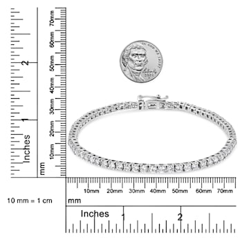 14K White Gold 3.0 Cttw Lab Grown Diamond 7.25" Classic Tennis
Bracelet (F-G Color, VS2-SI1 Clarity)