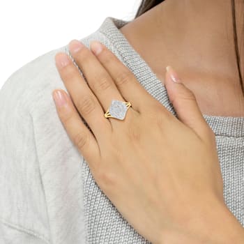 10K Yellow Gold Diamond Cocktail Ring (1/2 Cttw, J-K Color, I2-I3 Clarity)