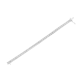 Sterling Silver 2.0ctw Brilliant-Cut Round Diamond Square Frame
Miracle-Set Tennis Bracelet