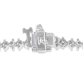 14K White Gold 2.0ctw Round Cut Diamond Tennis Bracelet