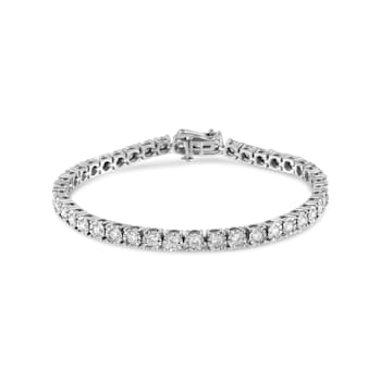 Sterling Silver 3.0 Cttw Diamond Tennis Bracelet (I-J, I3) - 7.25"