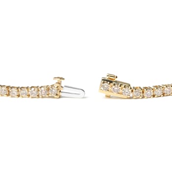14K Yellow Gold 6.0 Cttw Classic 4 Prong Set Round Brilliant Cut Diamond
Tennis Bracelet