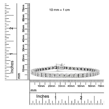 925 Sterling Silver 1.0 Cttw Diamond Spiral Wave Link 7" Tennis
Bracelet (I-J Color, I3 Clarity)
