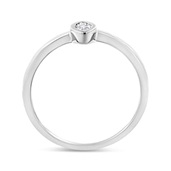 Sterling Silver 1/20ctw Miracle Set Diamond Ring (J-K Color, I1-I2 Clarity)