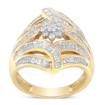 10K Yellow Gold Diamond Ring (1.0ctw, I-J Color, I2-I3 Clarity)