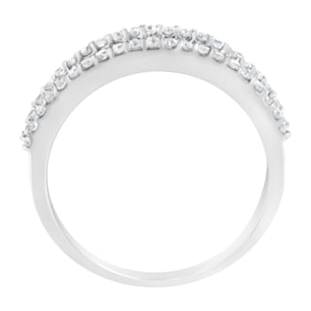 0.50ctw Diamond 14K White Gold Modern Band