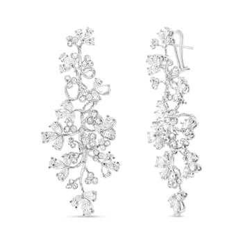 Multi Shape Diamond Illusion Teardrop Chandelier Earrings in White Gold |  Borsheims