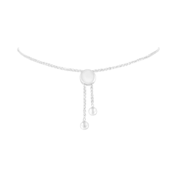 Sterling Silver .10ctw Diamond Woven Heart Bolo Bracelet