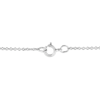 Matte Finish .925 Sterling Silver Diamond Accent Dancing Peace Sign
18" Pendant Necklace