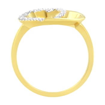 14KT Yellow Gold 1/10 ctw. Diamond Heart Shape Ring (K-L, I1-I2) - Size 7