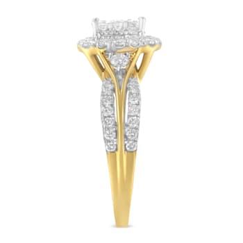 10K Yellow Gold 1.0ctw Diamond Composite Engagement Ring (H-I Color,
SI1-SI2 Clarity)
