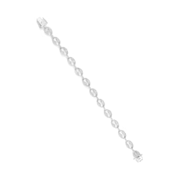 14K White Gold 1 1/2 Cttw Round Diamond Set Link Bracelet (I-J Color,
I1-I2 Clarity) - 7"