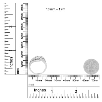 14K White Gold Round Cut Diamond Cluster Ring (1/2 cttw, SI1-SI2
Clarity, H-I Color)
