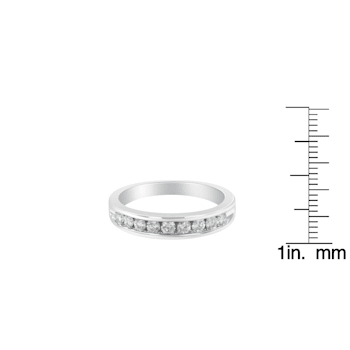 18K White Gold Round-Cut Diamond Ring (1/2ctw, H-I Color, SI2-I1 Clarity)