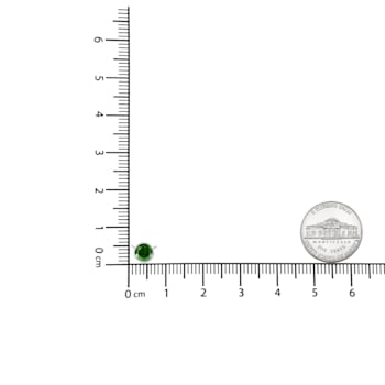 Sterling Silver 1/5ct Bezel Set Solitaire Treated Green Diamond Necklace
(I2-I3 Clarity)