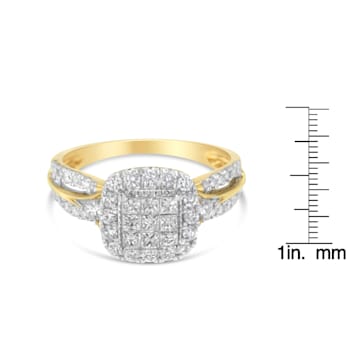 10K Yellow Gold 1.0ctw Diamond Composite Engagement Ring (H-I Color,
SI1-SI2 Clarity)