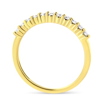 10K Yellow Gold IGI Certified 1/4ctw Diamond Band Style Ring (I-J Color,
I2-I3 Clarity)