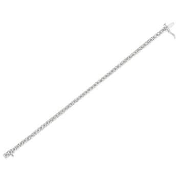 Sterling Silver 3.0 Cttw Diamond Tennis Bracelet (I-J, I3) - 7.25"