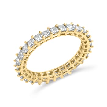 14K Yellow Gold 2.00ctw Shared Prong Set Princess Cut Diamond Eternity
Band Ring