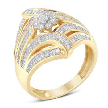 10K Yellow Gold Diamond Ring (1.0ctw, I-J Color, I2-I3 Clarity)