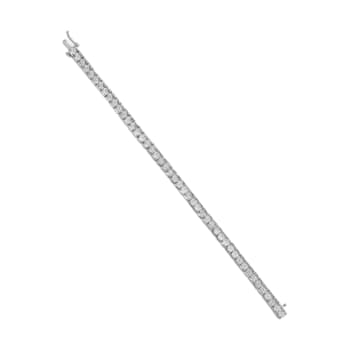 Sterling Silver 1/10 Cttw Diamond 7" Link Bracelet (I-J Color,
I2-I3 Clarity)