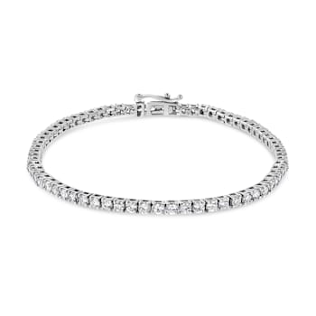 14K White Gold 3.0 Cttw Lab Grown Diamond 7.25" Classic Tennis
Bracelet (F-G Color, VS2-SI1 Clarity)