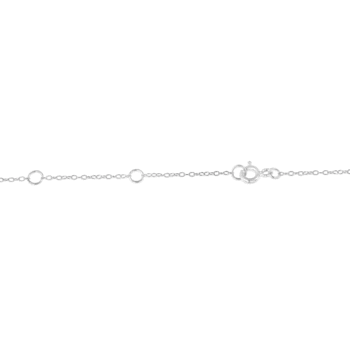 Sterling Silver Treated Blue Color Diamond Station Necklace (1/2 cttw,
Blue Color, I2-I3 Clarity)