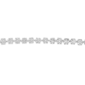 14K White Gold 2.0ctw Round Diamond Bracelet