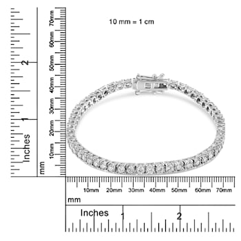 14K White Gold 3.0Ctw Miracle Set Lab Grown Diamond Illusion 7"
Bracelet(F-G Color, VS2-SI1 Clarity)