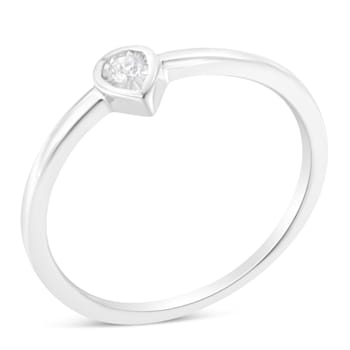 Sterling Silver 1/20ctw Diamond Miracle Set Ring (J-K Color, I1-I2 Clarity)