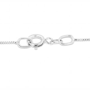 10K Rose Gold Over Sterling Silver 1/10ctw Diamond Interlocked Heart and
Ribbon Pendant w\chain