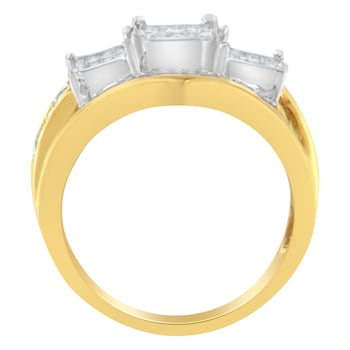 10K Two-Toned Gold Diamond Ring (1 cttw, H-I Color, SI1-SI2 Clarity)