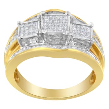 10K Two-Toned Gold Diamond Ring (1 cttw, H-I Color, SI1-SI2 Clarity)