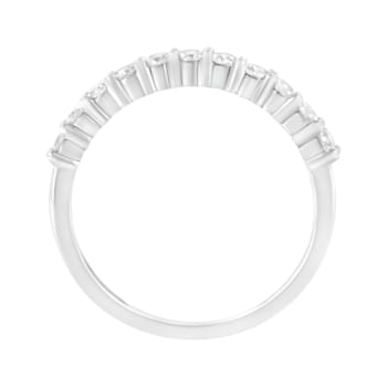 10K White Gold IGI Certified 1/2ctw Diamond Band Style Ring (I-J Color,
I2-I3 Clarity)