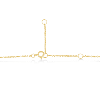 0.10ctw Diamond Bezel Set Solitaire 10K Yellow Gold Necklace (H-I, SI2-I1)