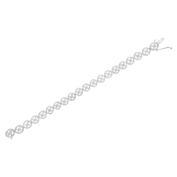 Sterling Silver 1/2ct TDW Diamond Tennis Link Bracelet (I-J,I3) - 7"